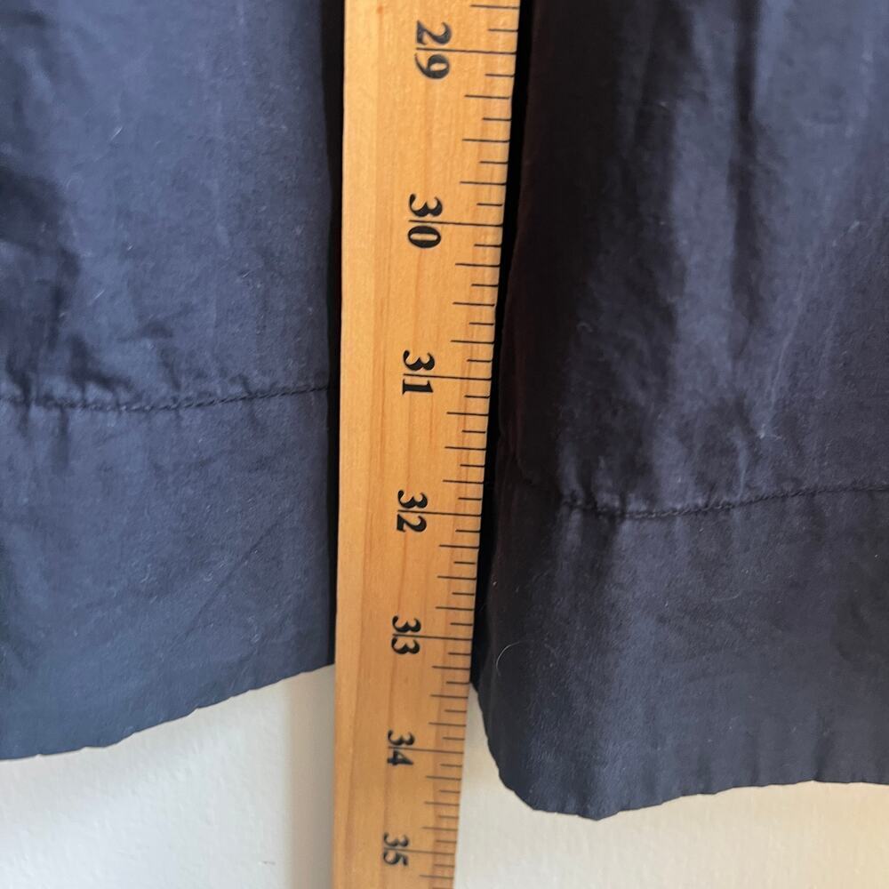 VINCE black cotton poplin mini shirt dress small - Picture 7 of 8